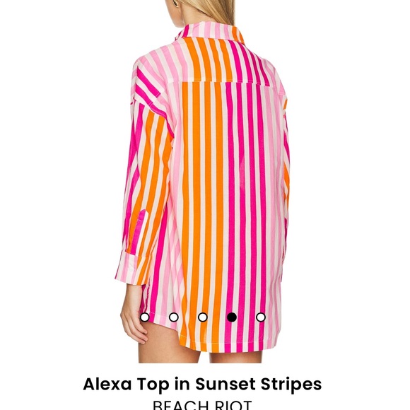 Beach Riot Alexa Button Down Top - Picture 2 of 4